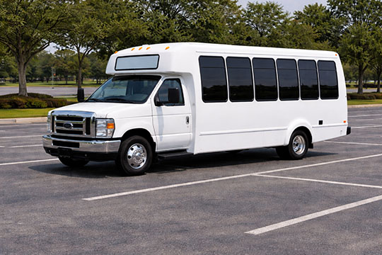 20-passenger minibus available for charter in Bryan, TX