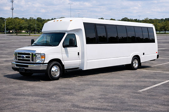 25-passenger minibus available for charter in Bryan, TX